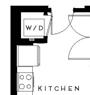 B5 1 Bedroom 1 Bathroom Floor Plan B5 1 Bedroom 1 Bathroom Floor Plan at The Maven on Broadway, Rochester, Minnesota